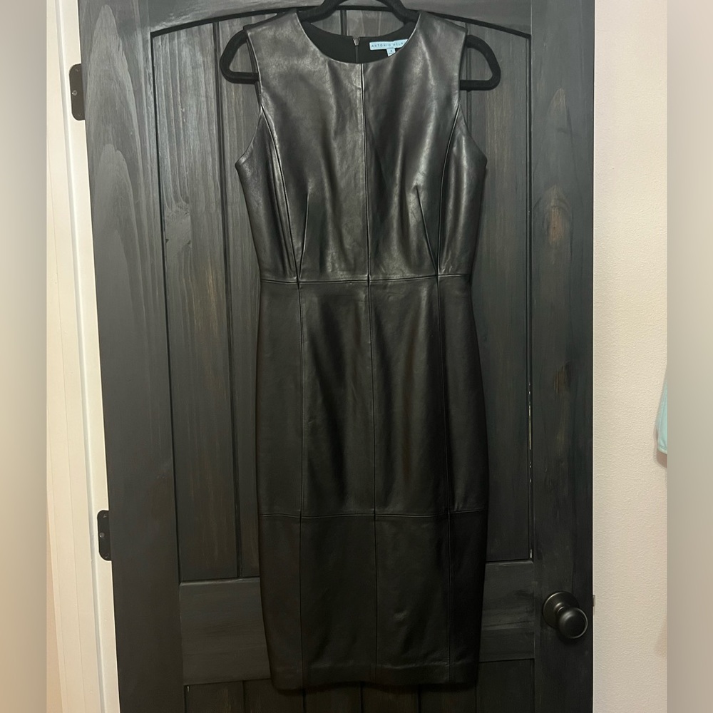Antonio Melani Faux Leather Dress